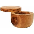 thumbnail image 3 of Berard Olive-Wood Salt keeper Handcrafted France, 3 of 3