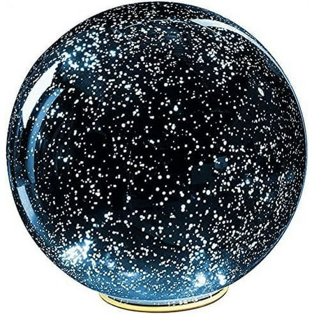 Lighted Glass Sphere Holiday Home Decor - Nightlight Accent Light - Blue - Large