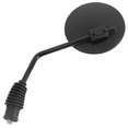 thumbnail image 3 of Emgo Universal Round Enduro Side View Mirror, Black, 4-1/2" Head, Folding Stem, M10x1.25, Left/Right Handlebar Mount (20-64580), 3 of 4