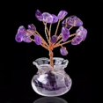 thumbnail image 1 of Quartz Natural Gemstone Crystal Money Tree Good Luck Prosperity Feng Shui Tree, 1 of 4