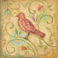 thumbnail image 2 of McRostie, Kate 20x20 White Modern Wood Framed Museum Art Print Titled - Springtime Birds IV, 2 of 4