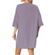 thumbnail image 3 of Conjunto de lounge de gran tamaño para mujeres INSPIRE CHIC, sudaderas de entrenamiento, camiseta con pantalones cortos de ciclista, conjuntos en gris y púrpura, 3 of 6