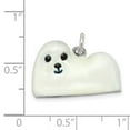 thumbnail image 2 of Sterling Silver Enameled Maltese Charm - 7.9 Grams - Measures 14x21mm Wide, 2 of 2