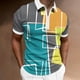 thumbnail image 2 of Playeras De Compresión Para Hombre, Camiseta Estampada De Manga Corta Con Solapa Y Cremallera A La Moda Para Primavera Y Verano, Top, 2 of 5