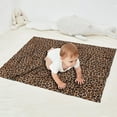 thumbnail image 2 of Brown and Black Leopard Print Blanket,Comfortable Soft Flannel Throw Blanket,All Season,Warm Lightweight Blankets for Sofa Bed Couch Living Room Chair,30"x40", 2 of 4