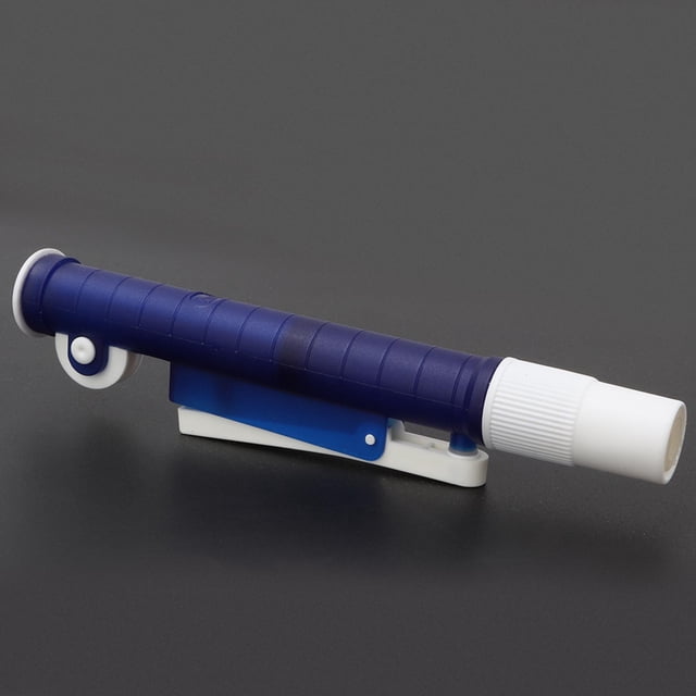 Bomba de Pipeta de Fácil Operación, 2 ml, Azul, SE Adapta A Plástico o Vidrio, UNA, Manual de Operación, Dosificacioón precisa de Líquido, Dosificación rápida de Contenido,