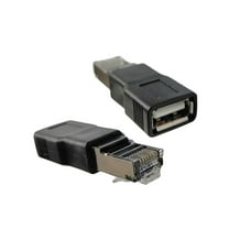 MOMOJIA Pack of 2 USB to RJ45 Ethernet Adapter Networking Adapter USB2.0 Female to Ethernet Male Converters for Modems Desktop