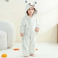 thumbnail image 2 of Eltusu Toddler Girls Flannel Jumpsuits, Warm Long Sleeve Cosplay Soft Winter Rompers White Size 2-3 T, 2 of 7
