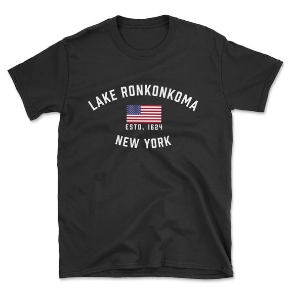 Lake Ronkonkoma New York Patriot Men's Cotton T-Shirt
