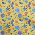 thumbnail image 1 of oneOone Velvet Yellow Fabric Beach Sewing Craft Projects Fabric Prints By Yard 58 Inch Wide, 1 of 4