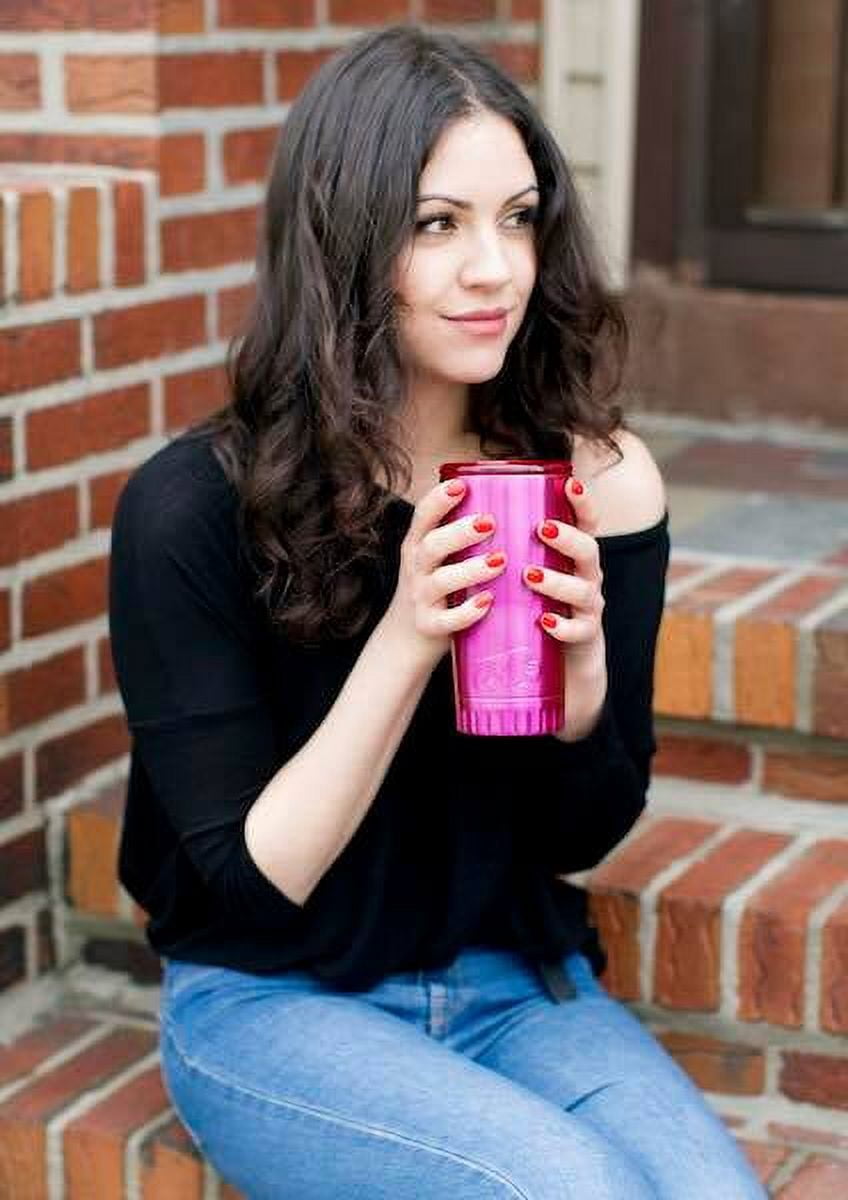 Silver Buffalo Stainless Steel Insulated Tumbler, 20 oz., Matte Silver