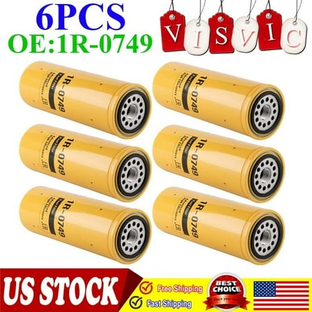 For CAT 1R-0749 Fuel Filter Advanced High Efficiency Fuel Filter 6 PACK ✅