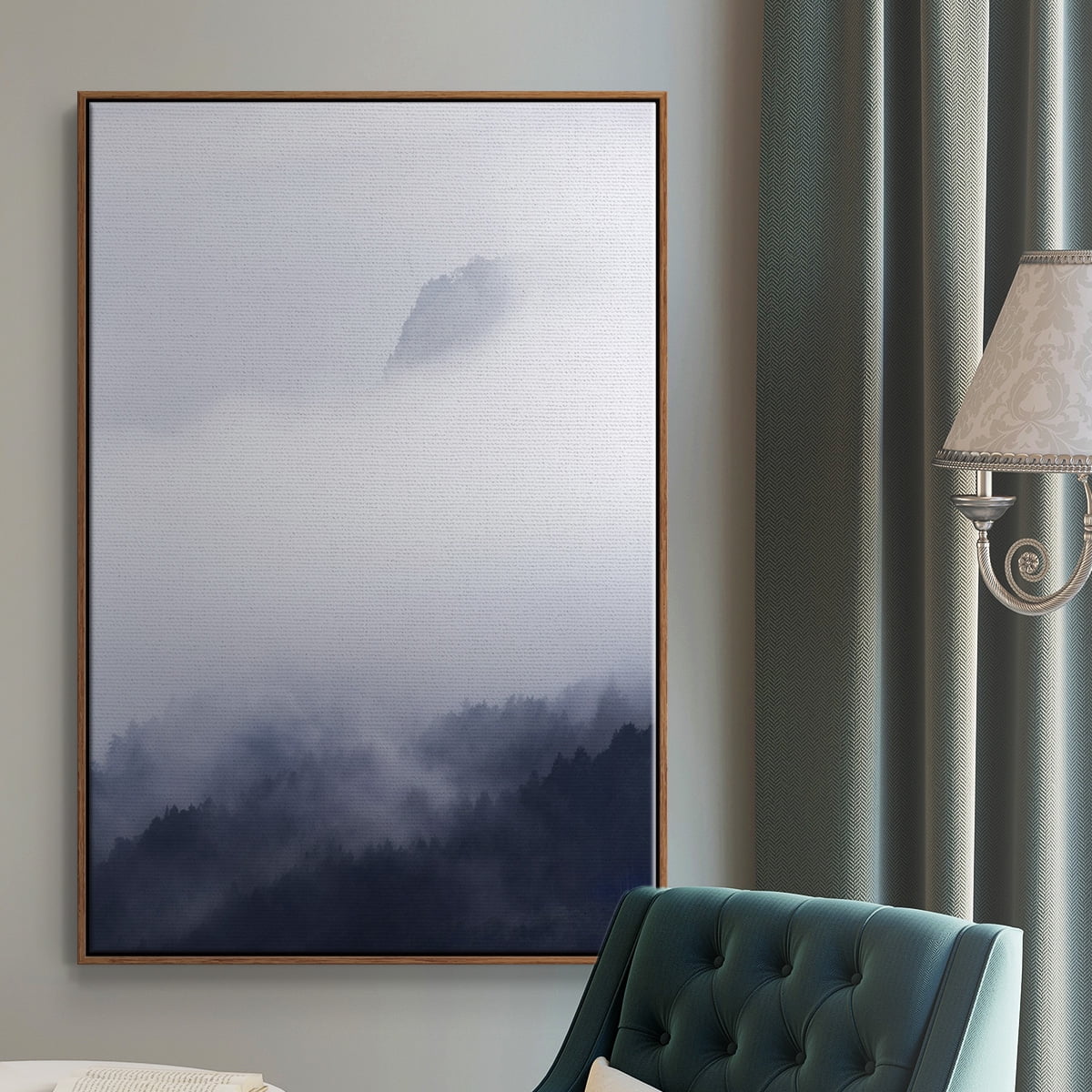 Above the Clouds Framed Premium Gallery Wrapped Canvas - Ready to Hang