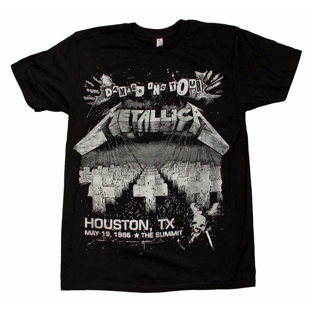 metallica album shirts