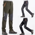 thumbnail image 1 of Pantalones de senderismo para hombre, para exteriores, escalada, trekking, acampada, finos, holgados, informales, 1 of 8