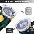 thumbnail image 5 of Lemon Cup with Handle and Straws 40 OZ Insulated Travel Coffee Mug Birthday Present for Women Girls Daughter Mom Gifts for Him/Her Coffee Mugs, 5 of 7