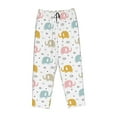 thumbnail image 4 of Naloa Little Elephant Print Women’s Ultra-Soft Comfy Pajama Lounge Pants with Pockets & Drawstring, 4 of 8