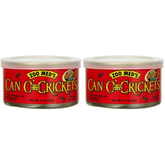 Crickets Zoo Med Can O' Crickets, 34 g (paquete de 2)