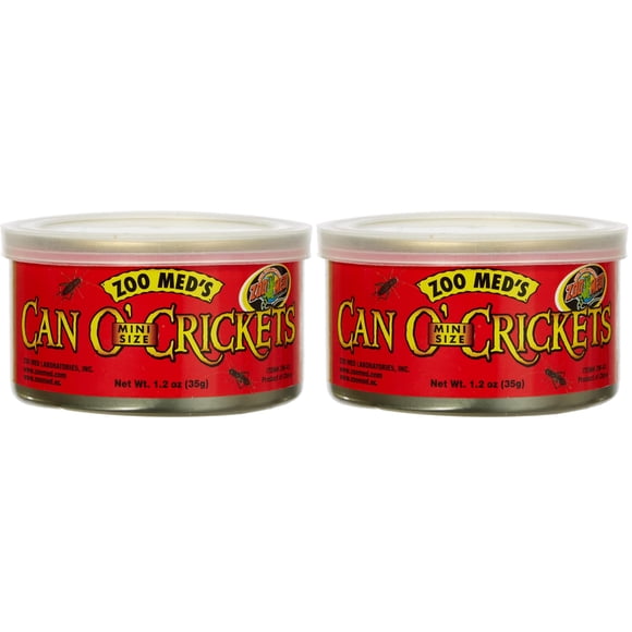 Crickets Zoo Med Can O' Crickets, 34 g (paquete de 2)