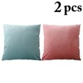 thumbnail image 2 of Housse de Coussin Carré Souple 2PCS Couleur Unie Housse de Protection d'Oreiller, 2 of 8