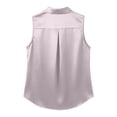 thumbnail image 2 of WERYOUNG Women's Blouses Sleeveless Summer Button Down Collared Shirts For Business Casual Wear Lightweight Breathable Blouse Soft Top XXL, 2 of 5