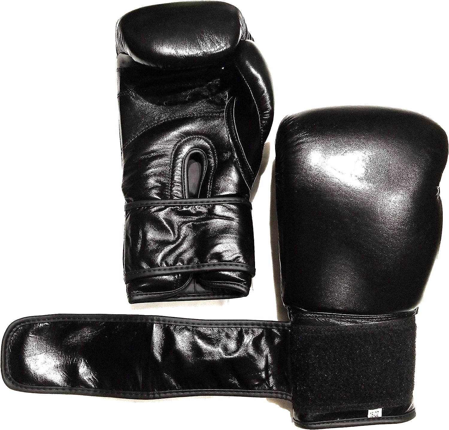 Woldorf Boxing Gloves in Top Grade Leather Black 12oz Sparring, Grappling, Kickboxing, Fighting Gloves, Muay Thai Training Gloves, Heavy Bag Punching Gloves