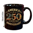 thumbnail image 3 of BKER 250th Anniversary America Years Patriotic USA Flag Funny Coffee Mug Novelty Cup Gift 1776-2026,Ceramic, 3 of 6