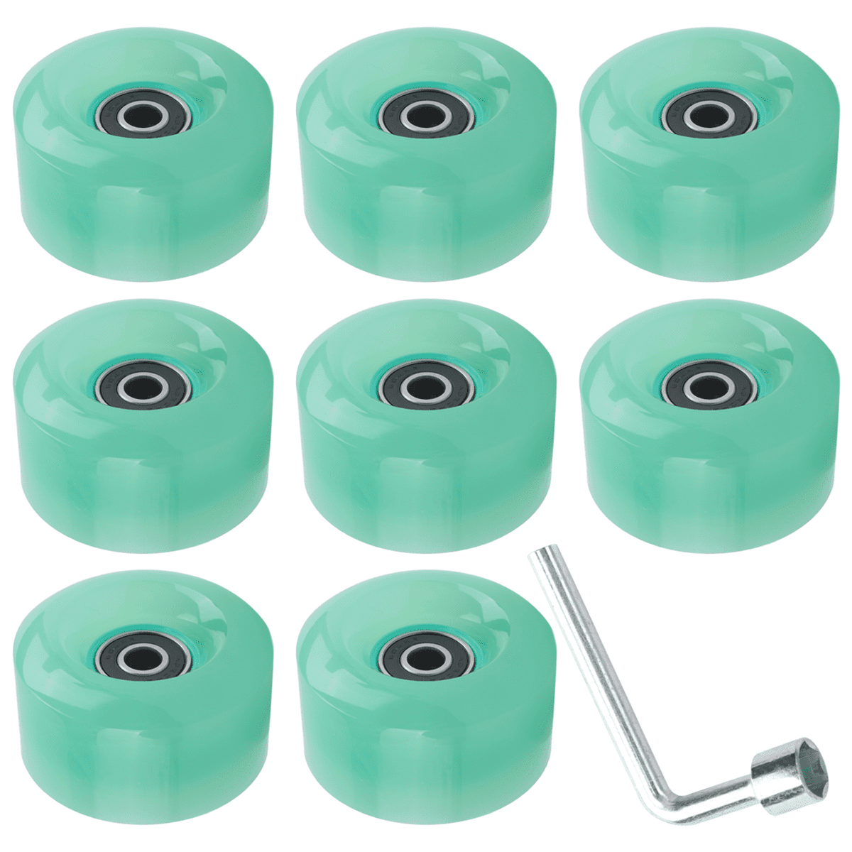TGHY 8 Roues de Skateboard Wheels de Planche à roulettes avec roulements installés pour Double Rangée Patinage Et Skateboard, Quad Roller Skate Patins Quad 32mm x 58mm 82A,Vert TGHY 8 Roues de Skateboard Wheels de Planche à roulettes avec roulements installés pour Double Rangée Patinage Et Skateboard, Quad Roller Skate Patins Quad 32mm x 58mm 82A,Vert