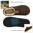 thumbnail image 5 of Needbo Men's Slippers Memory Foam Suede Plush Shearling Lined Slip On Indoor Outdoor Shoes Coffee, Size 6-7, 5 of 7