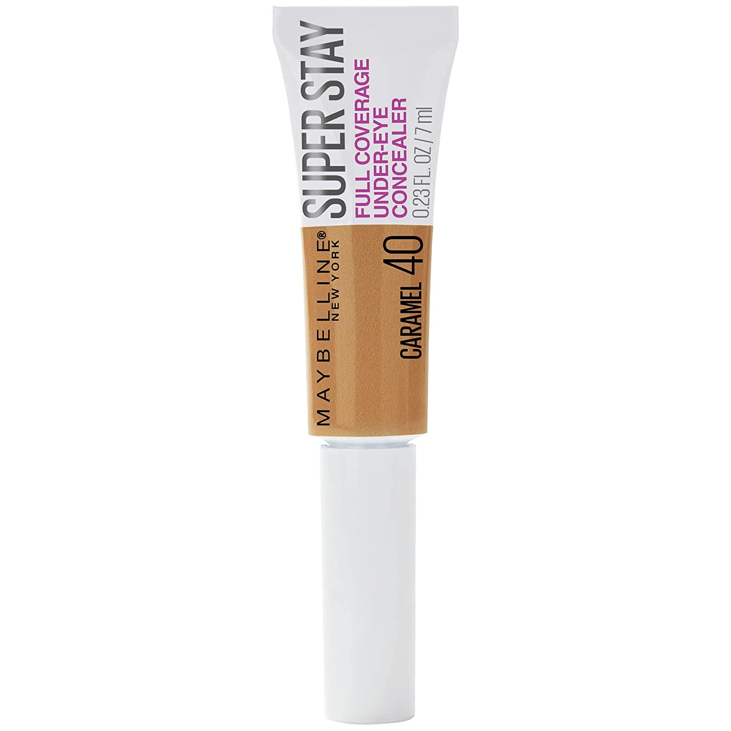 2 Pack Maybelline New York Super Stay Super Stay Full Coverage, Brightening, Long Lasting, Under-eye Concealer Liquid Makeup For Up To 24H Wear, With Paddle Applicator, Caramel, 0.23 fl. oz