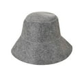 thumbnail image 2 of JINGT Style Felt Sauna Hat Anti Heat Russian Cap for Bath House Head Protection Drop gray, 2 of 8