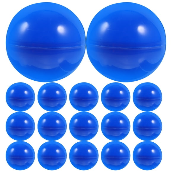 EeaseCA 50 Pcs Balles de Loterie d'Activité Petites Amusantes Colorées Balles Creuses d'Activité pour Jeu Fête (Diamètre 40mm Bleu)