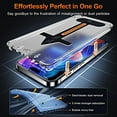 thumbnail image 5 of 2 Packs for iPhone 16E Tempered Glass Screen Protector [Military Grade Shatterproof Protection] HD Clear Full Coverage [9H Hardness & No Bubble] Screen Protector with Dustproof Tool Kit, Black, 5 of 6