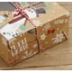 thumbnail image 4 of Paquete de 12 cajas de galletas navideñas con ventana, cajas grandes para golosinas de panadería y comida navideña para regalar, repostería, dulces, obsequios de fiesta, regalo kraft de Navidad B, 4 of 5