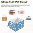 thumbnail image 6 of Yayeee Collapsible Cube Storage Bin with Lid Fabric Closet Decorative Basket with Handles, Baseballs Pattern, 6 of 7