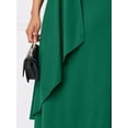 thumbnail image 3 of Women's Short Sleeve Midi Wrap Dress with Belt Detail 95% Polyester 5% Spandex Fabric for Everyday Elegant Comfort, 3 of 10
