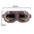 thumbnail image 2 of Lunettes de Moto style Pilote Vintage Demi-Casque, 2 of 5