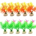 thumbnail image 1 of Plantas de PVC en acuarios grandes, plantas artificiales de plástico para decoración de peceras (10 plantas), 1 of 5