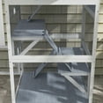 thumbnail image 2 of YYAo Cat Catio, Cat Cage Playpen,Catio, Outdoor Cat Enclosure House on Wheels with Hammock, Gray, 2 of 9