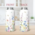 thumbnail image 5 of Floral Water Bottle 32oz Insulated Stainless Steel Flower Thermos Sports Bottles Cup with Handle and Flip Straw Floral Gifts Stuff for Girls Women, 5 of 6