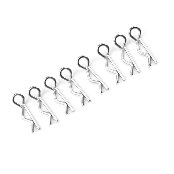 Vogacara 8 piezas tipo R Pin Control remoto de hierro 1:14 Crawler Truck Body Shell Clip actualización repuestos accesorios de mantenimiento Kits de construcción modelo Vogacara FN010158-00