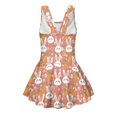 thumbnail image 5 of Tutolipy Bunny Pattern Sleeveless Bathing Suit, Skirt Girls One Piece Swimsuit for Summer Beach Size 12-13 Years, 5 of 8