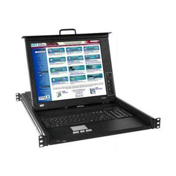NTI RACKMUX V17HR-N - KVM console - PS/2 - 17.1" - rack-mountable - 1920 x 1200 - 275 cd/m�� - 800:1 - VGA - 1U
