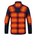 thumbnail image 3 of Dvprdro Unisex Heated Jacket for Men Women Warm USB Electric Puffer Coat 21-Zones 4 Control Thermal Long Sleeve Winter Cothing with No Battery, 3 of 8
