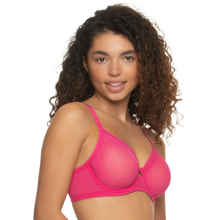 Felina  Ethereal Sheer Mesh Unlined Underwire (Fuchsia Rose, 42D