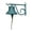 Turquoise, variant on NACH JS-90-091AT Classic FINE CAST Iron Rustic Hanging Doorbell, Small, Turquoise
