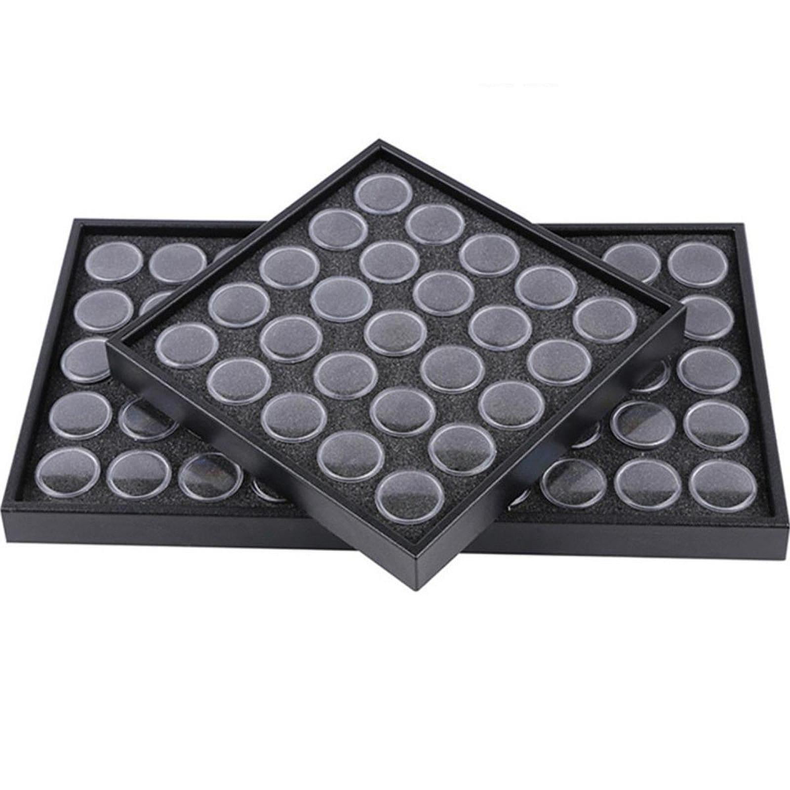 TOOYFUL Bead Organizer Box Bead Storage Containers with Lids Transparent Case Small Nail Jewelry Storage Box for Jewelry DIY Supplies 25 Jars