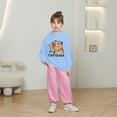 thumbnail image 2 of lnmuld Cute Tops for Teens Girls Hooded Sweatshirt Capybara Print Casual Loose Fit Long Sleeve Top for Toddler Kids Soft Comfortable Autumn Winter Outfits Size:6-7 Years, 2 of 5