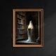 thumbnail image 1 of Póster de Ghost In Wildflowers, póster Vintage gótico de Dark Academia, pintura en lienzo, imágenes artísticas de pared, decoración de la habitación del hogar de Halloween, 1 of 4