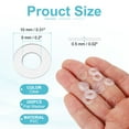 thumbnail image 2 of Uxcell Flat Washer, Plastic Washers Round Sealing Spacer Gasket 5mm ID x 10mm OD x 0.5mm Thickness, 2 of 7